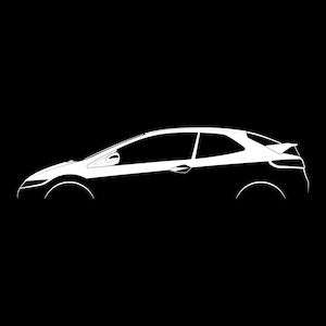 Civic Type-R (FN) Silhouette Vector File