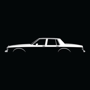 Caprice Sedan and Coupe (1981) Silhouette Vector File