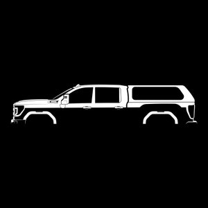GMC Sierra 2500 HD Topper Silhouette Vector File
