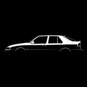 9000 Aero and Sedan Silhouette Vector File