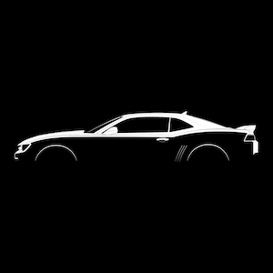Camaro Z28 (2014) Silhouette Vector File
