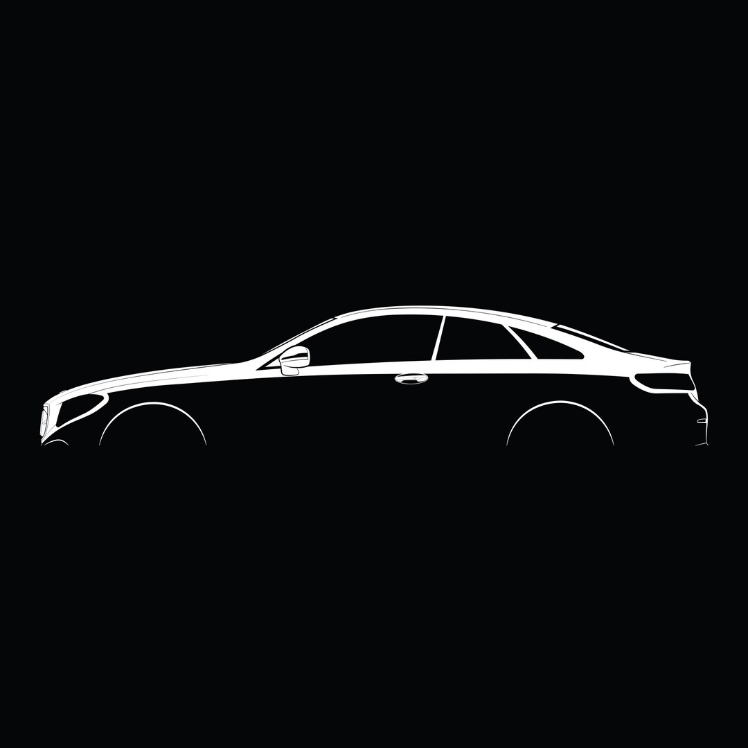 E-class Coupe and Cabrio (W213) Silhouette Vector File - Etsy
