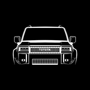 Land Cruiser Prado (LC250) Front and Rear Vector File