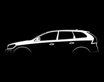 Archivo vectorial de silueta XC60 (2008)