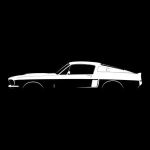 Mustang Shelby GT500 (1967) Silhouette Vector File