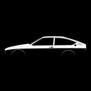 Alfetta GTV Silhouette Vector File