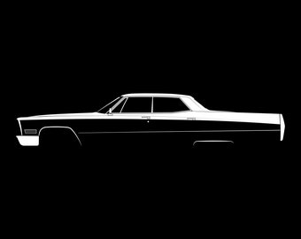 Cadillac DeVille Sedan (1967) Silhouette Vector File