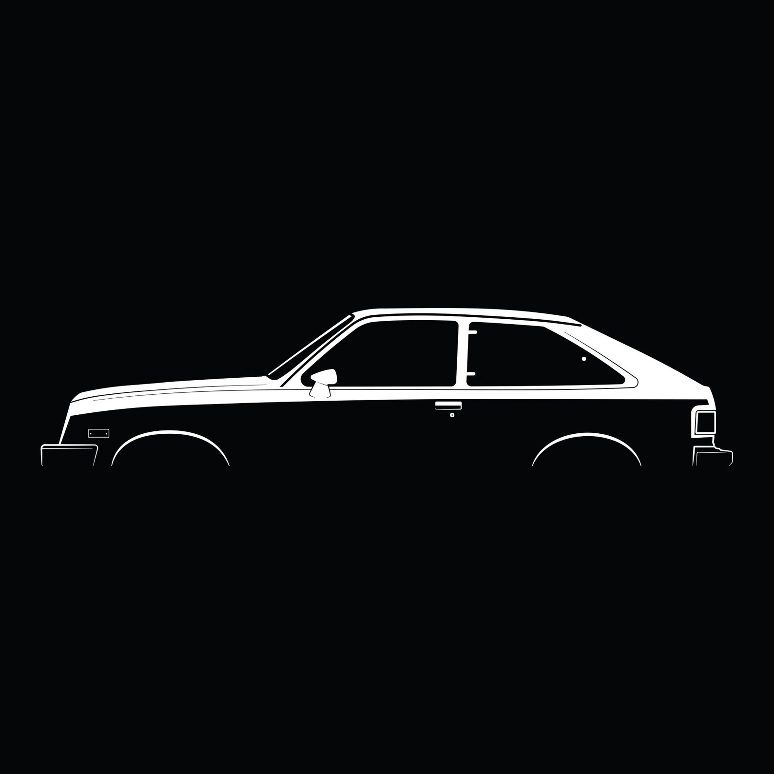 Chevette Silhouette Vector File - Etsy