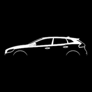 V40 (2012) Silhouette Vector File