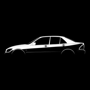 IS Sedan/Sportcross (XE10) Silhouette Vektor Datei