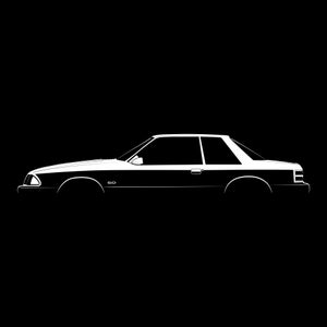 Mustang LX 5.0 (1989) Silhouette Vector File