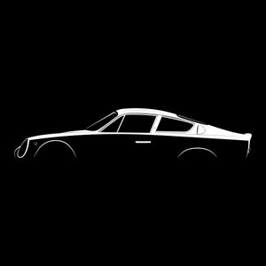 Abarth-Simca 2000 GT Silhouette Vector File