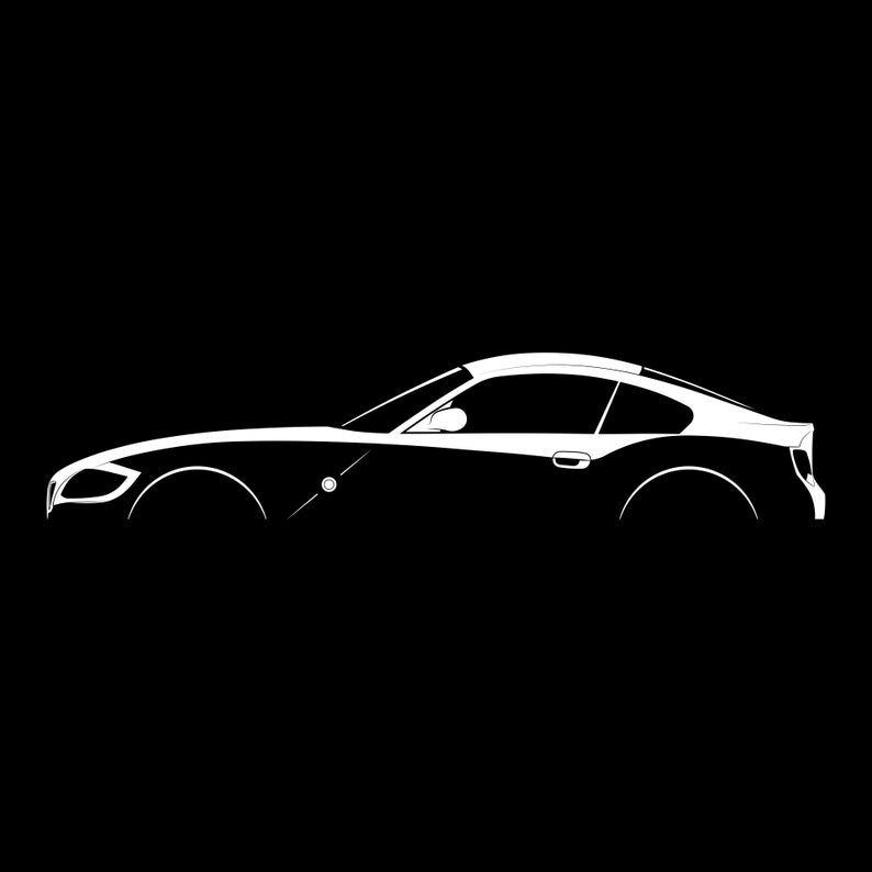 Z4 E85 Roadster/M Coupe Silhouette Vector File image 2