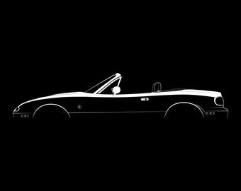 MX-5 Miata (NA) Silhouette Vector File
