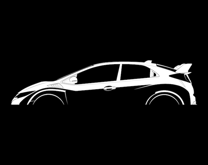 Type R Silohette Honda Civic Type-r SVG, Cartoon Vector, Art, Silhouette - Etsy Canada