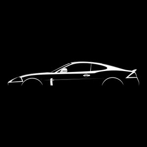 XKR (2009) Silhouette Vector File