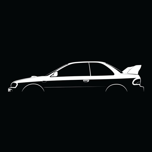 Subaru Impreza 2.5 RS (GM) Silhouette Vector File