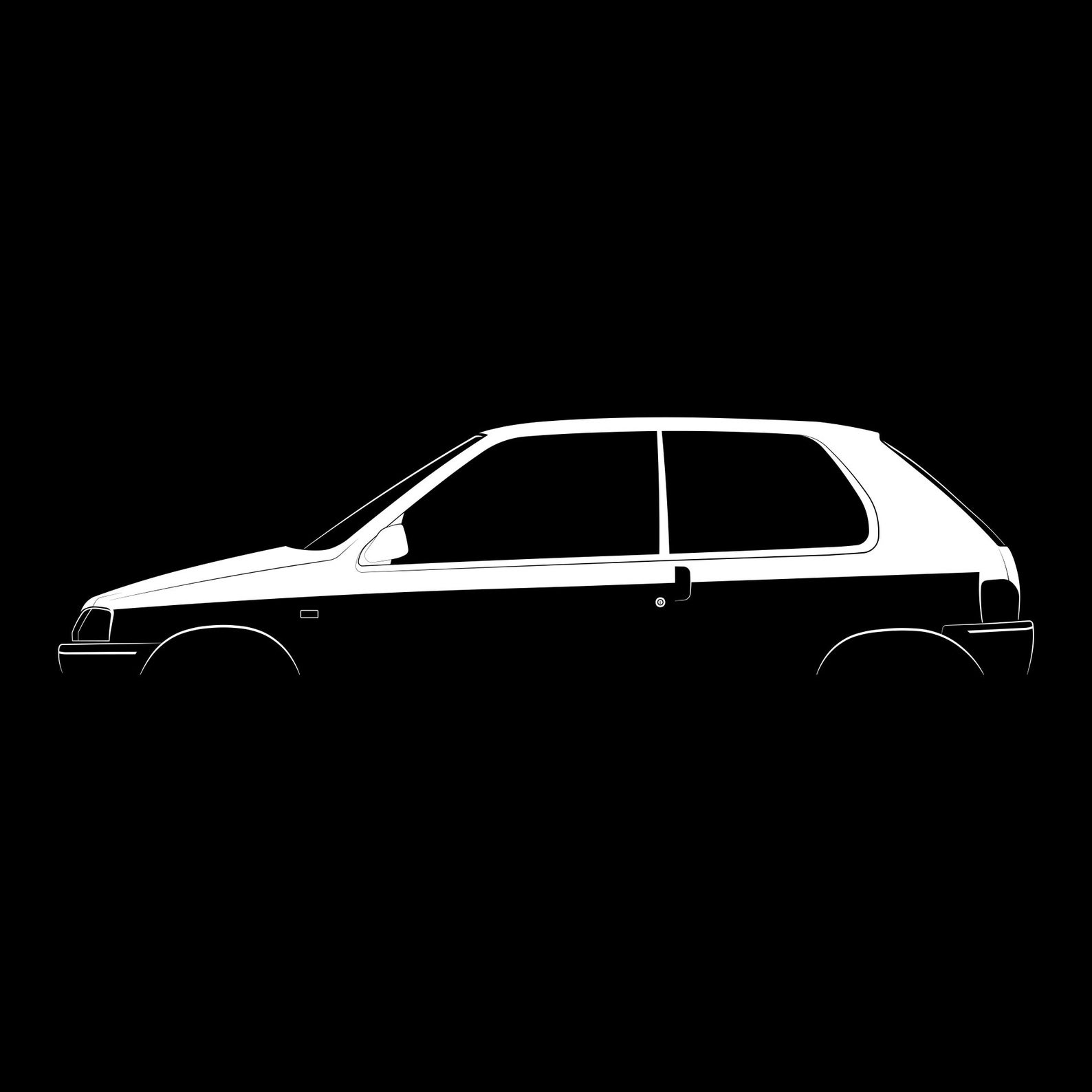 106 Rallye Silhouette Vector File - Etsy Canada