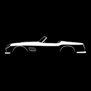 250 GT California LWB Silhouette Vector File