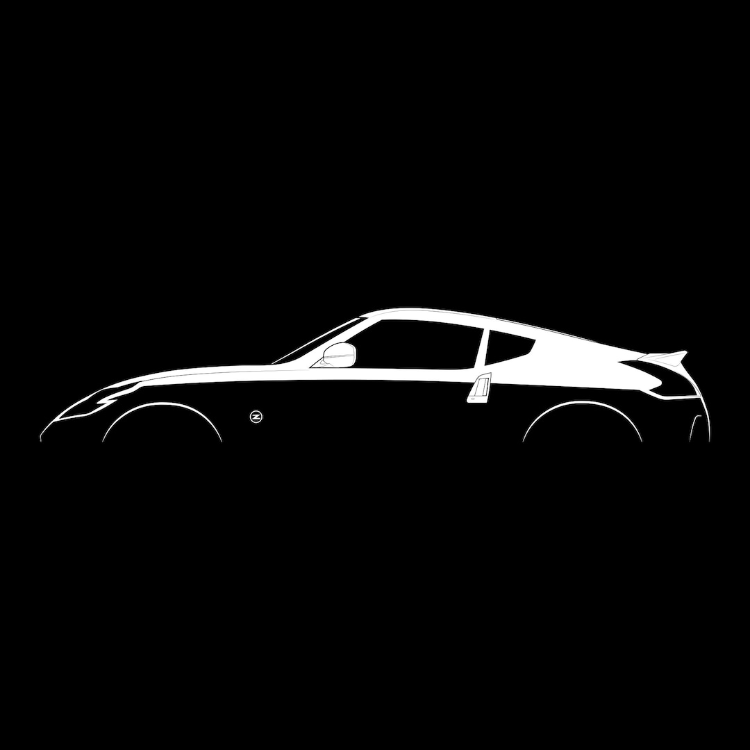 370Z (coupe/roadster) Silhouette Vector File - Etsy