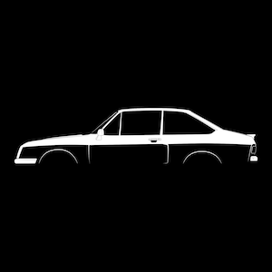 Escort RS2000 Silhouette Vector File