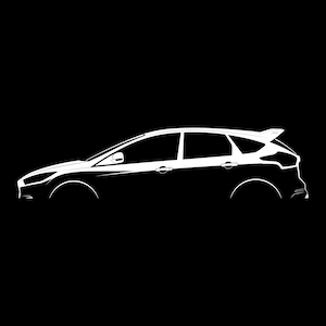 Focus RS Mk III Silhouette Vector File