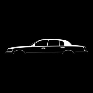 Town Car (2003) Silhouette Vector File