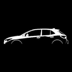 Corolla XSE Hatchback (E210) Silhouette Vector File