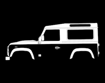 Defender 90/110 Silhouette Vector File