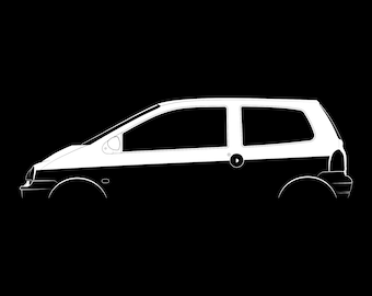 Twingo (1993) Archivo vectorial de silueta