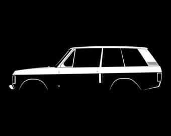Archivo vectorial de silueta Range Rover (1970)