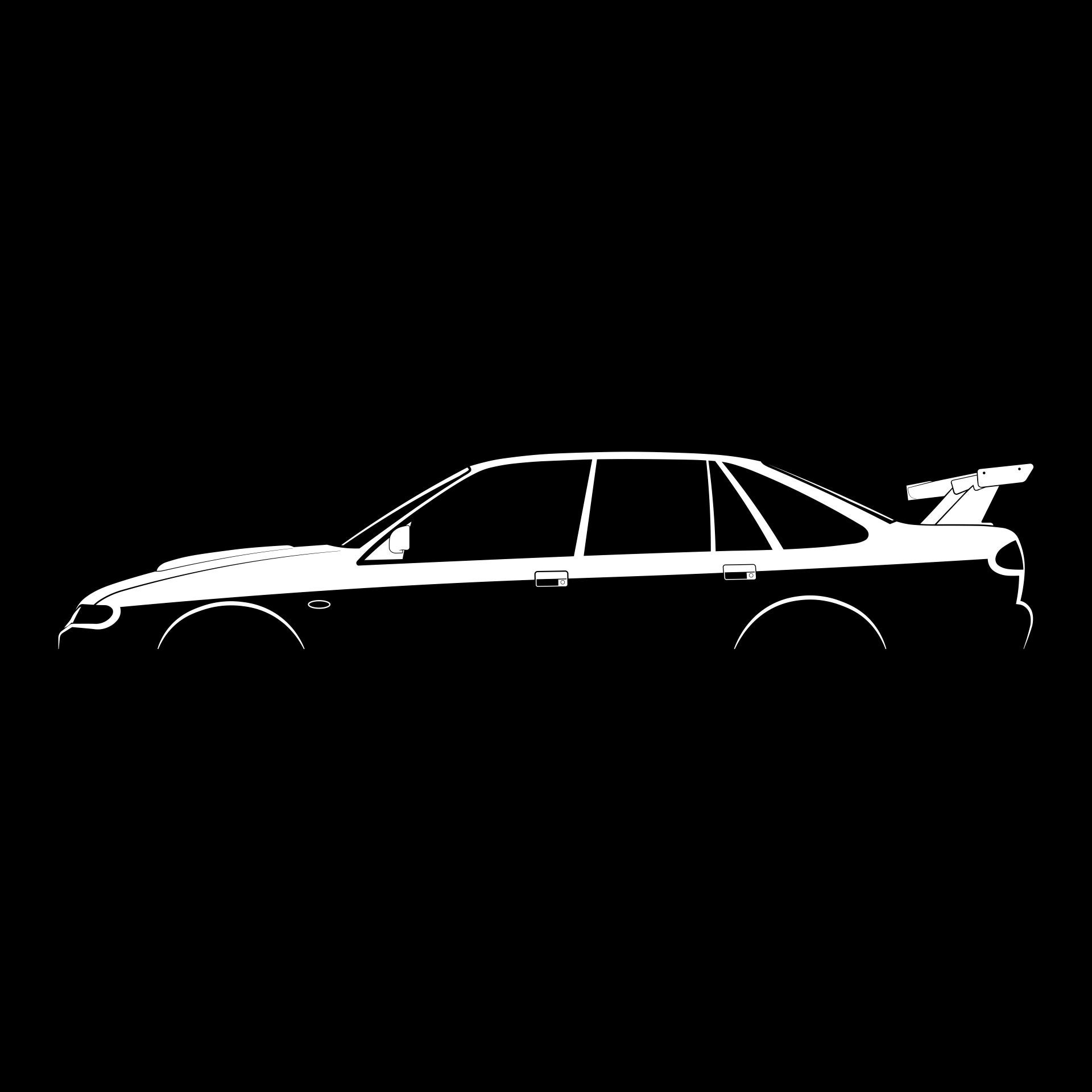 Commodore HSV GTS-R (VS) Silhouette Vector File