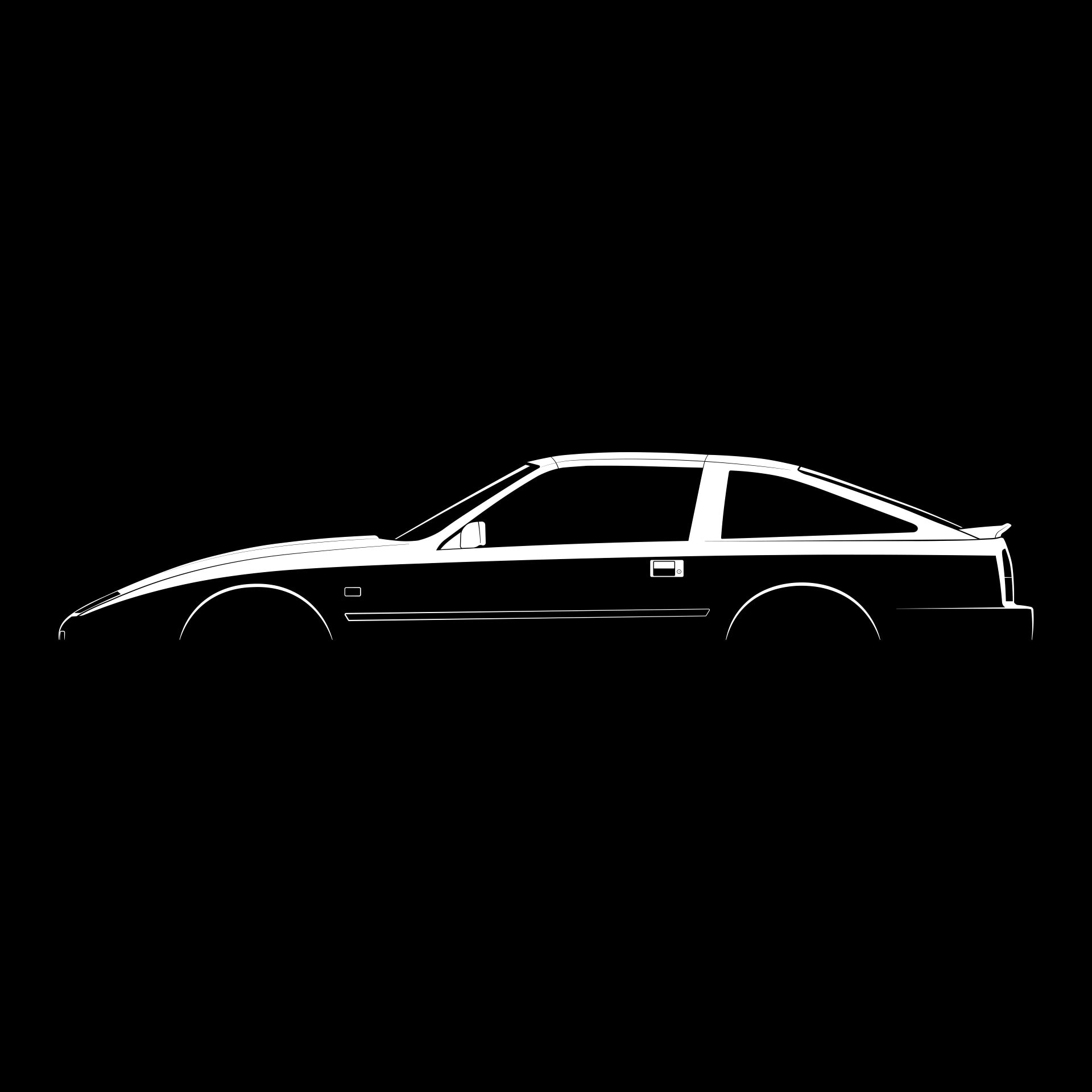 300ZX (Z31) Silhouette Vector File - Etsy