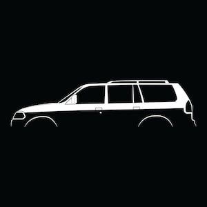 Pajero Sport (1996) Silhouette Vector File