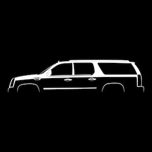 Escalade ESV (2007) Silhouette Vector File
