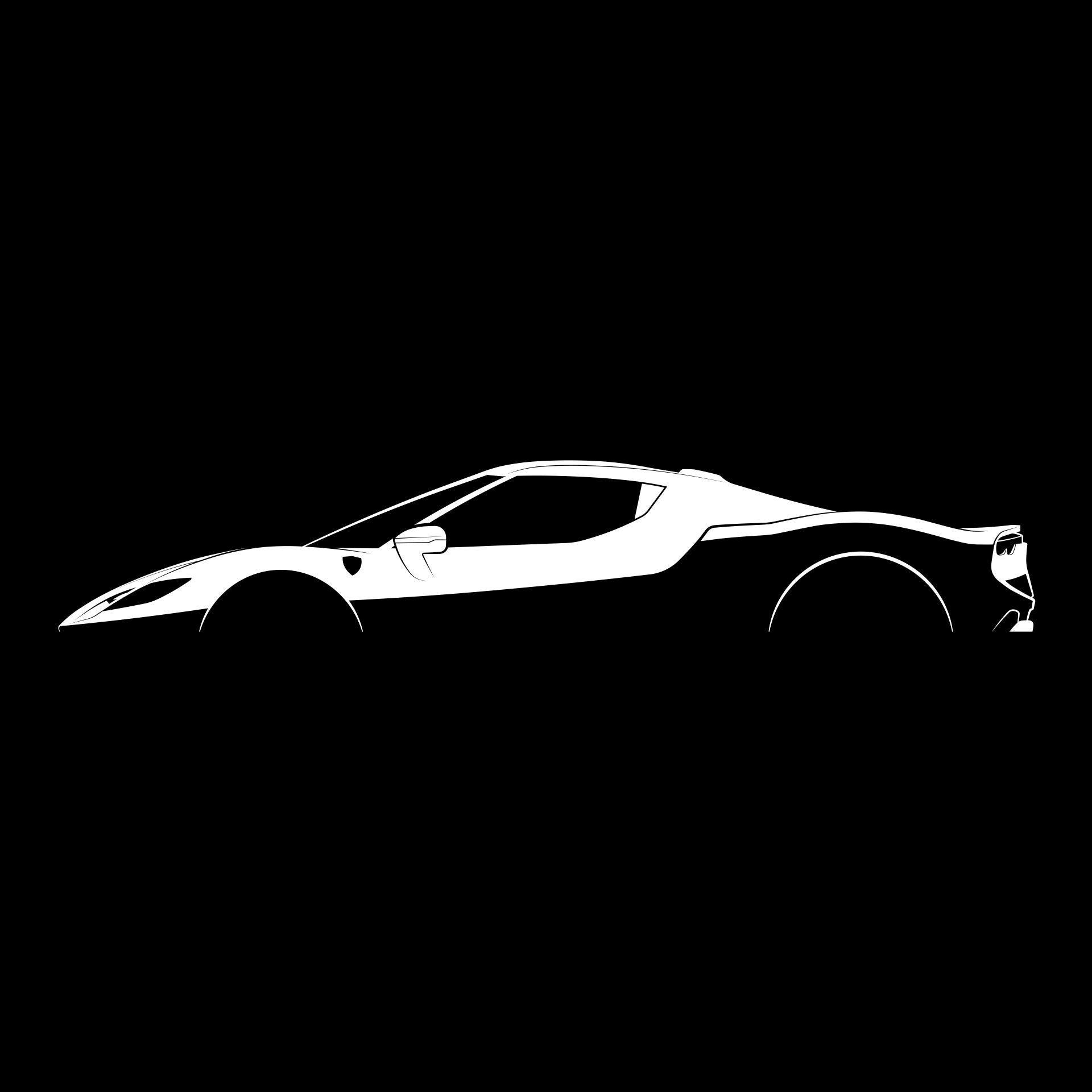 296 GTB Silhouette Vector File - Etsy