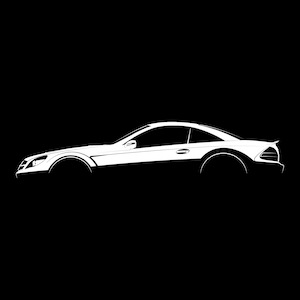 SL 65 AMG Black Series (R230) Silhouette Vector File