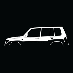 Pajero iO Silhouette Vector File