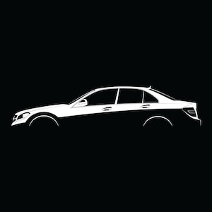 C-Class (W204) Silhouette Vector File