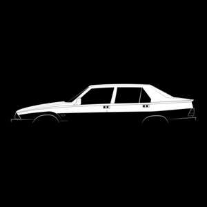 75 1.8 Turbo Evoluzione Silhouette Vector File