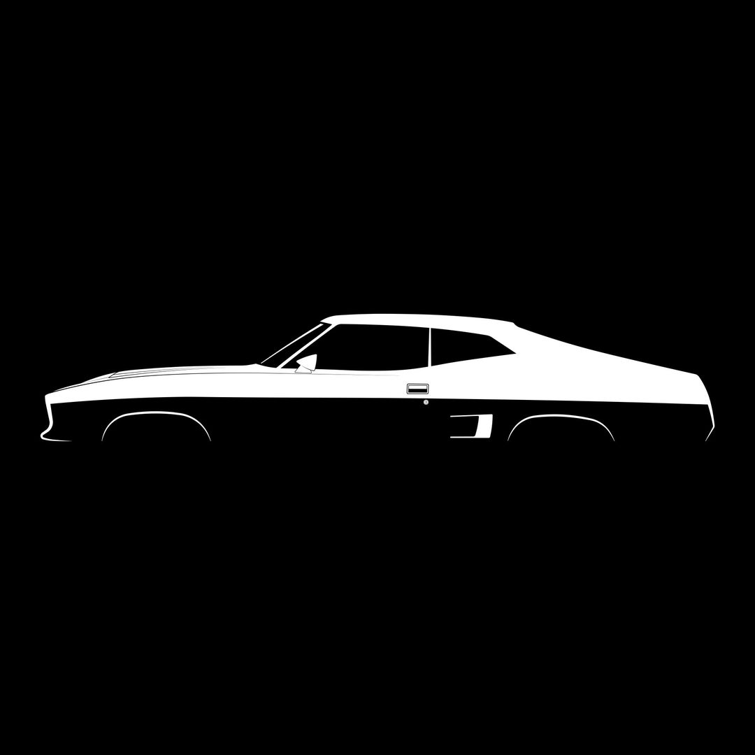 Falcon 351 GT Coupe (XB) Silhouette Vector File - Etsy