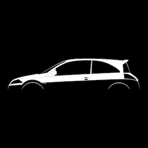 Megane RS R26R Silhouette Vector File