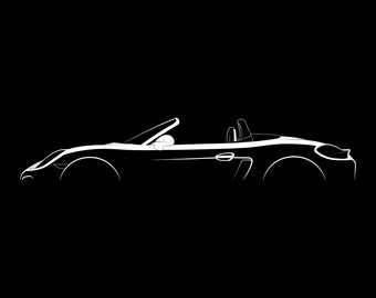 Boxster and Spyder (981) Silhouette Vector File