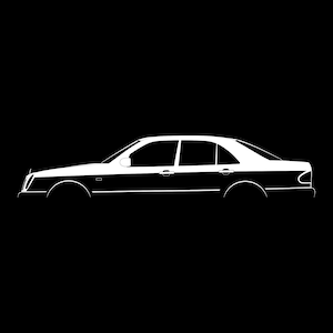 E-Class Saloon and Estate (W210/S210) Silhouette Vector File