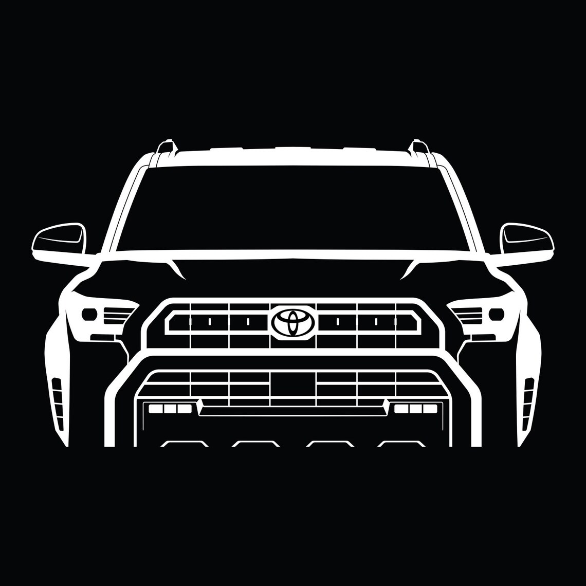 4runner (N500) Front and Rear Vector File - Etsy