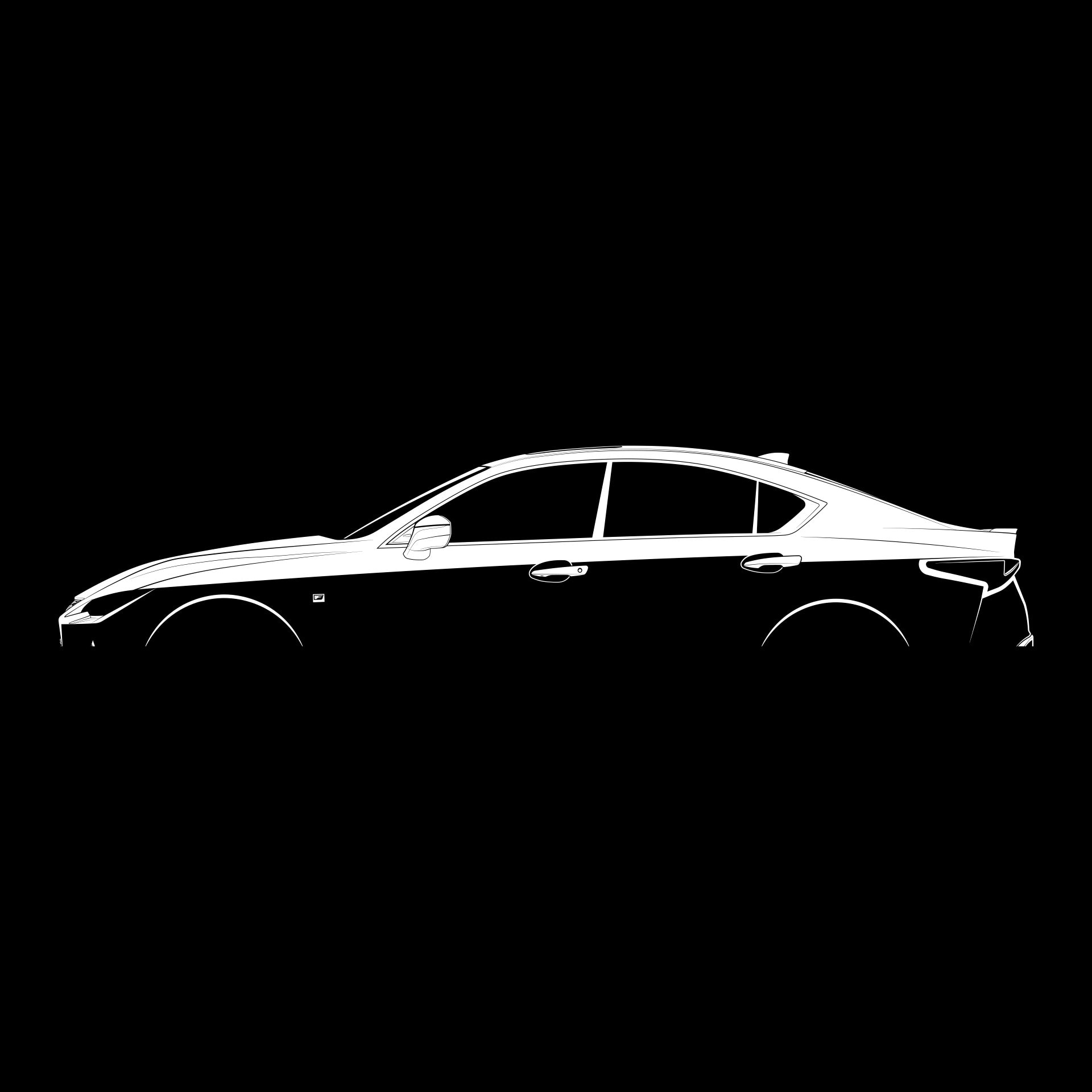 IS F Sport 2021 Silhouette Vector File - Etsy