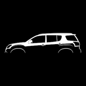 MU-X (2013) Silhouette Vector File