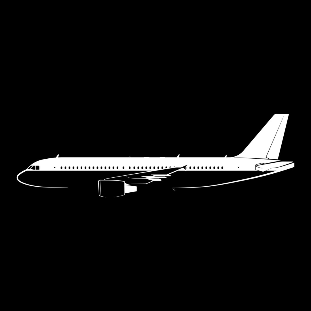 A320 Silhouette Vector File - Etsy