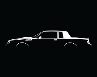 Buick GNX and Grand National Silhouette Vector File