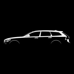 V90 silhouet vectorbestand